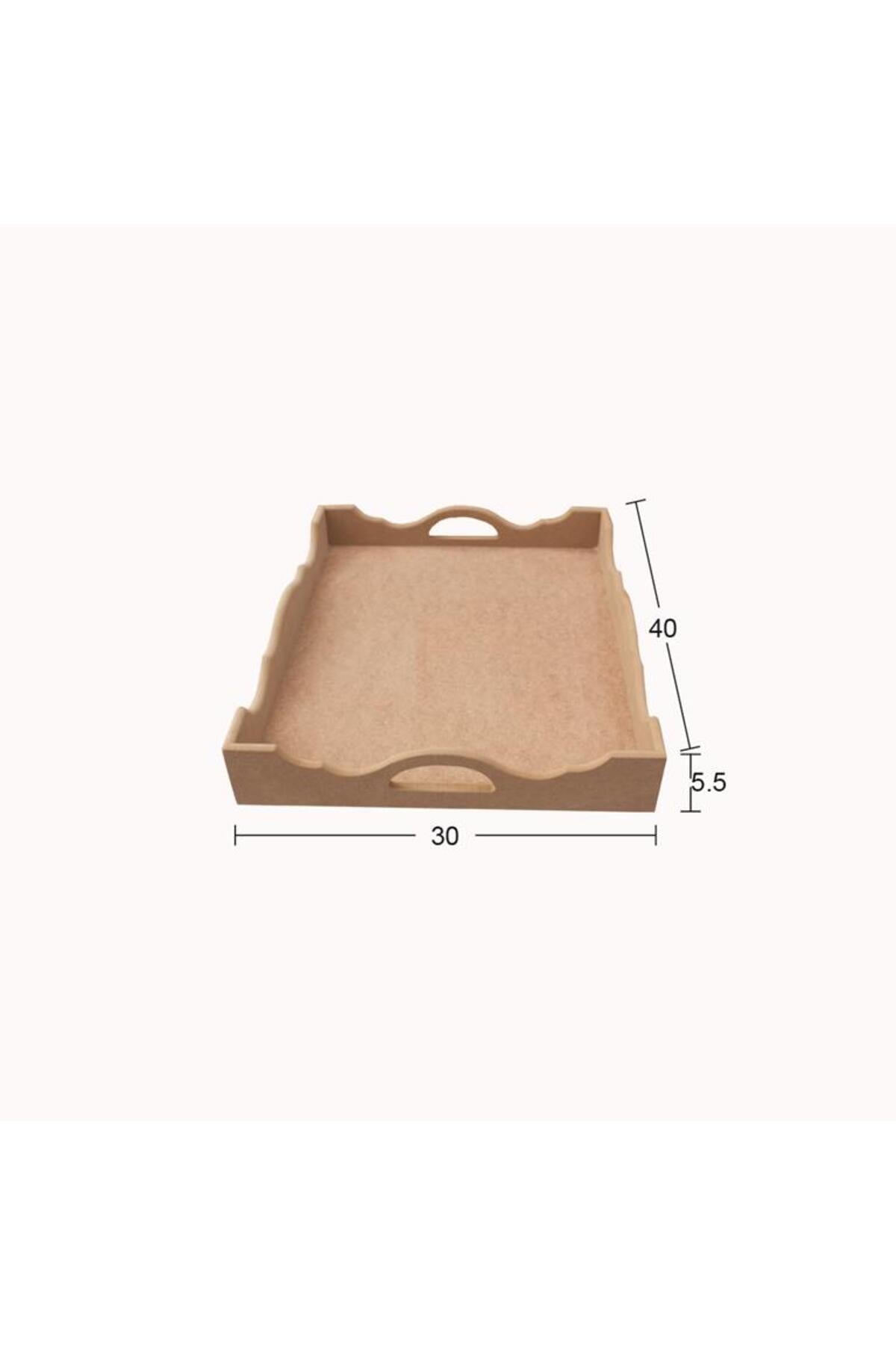 Büyük Dalgalı Pirinç Tepsi