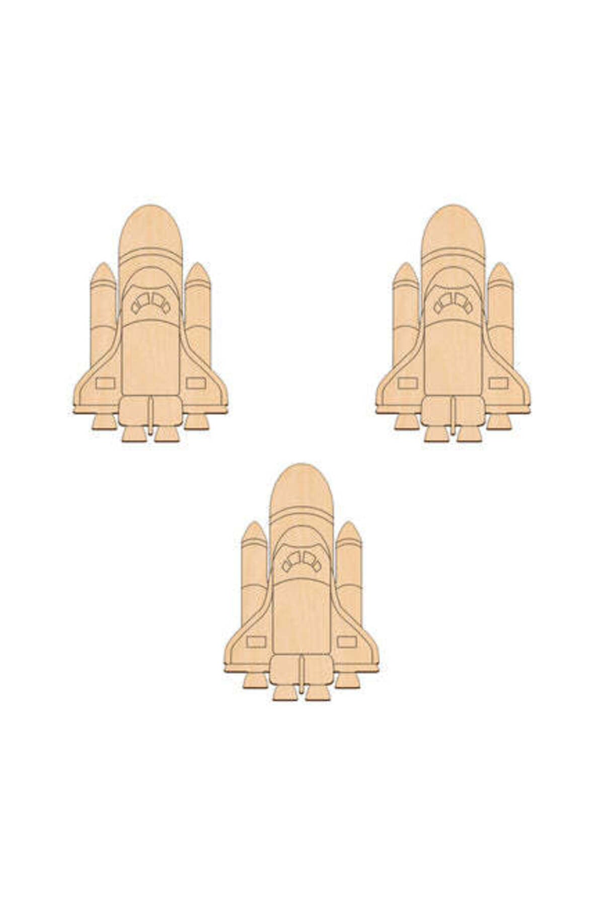 Uzay Mekiği - 11,4 cm x 7,4 cm