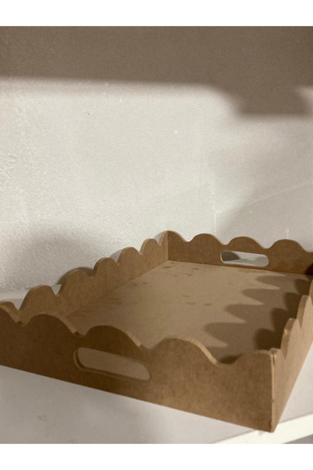 Ahşap Dalgalı Tepsi (mdf)